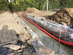 bekabeling in fundering
