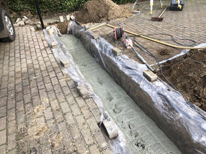 beton storten voor fundering