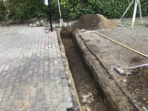 fundering uitgraven